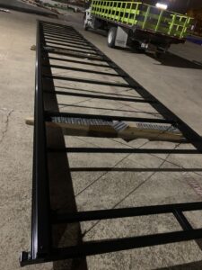 54 Foot Gate - Sweep Blast and Semi Gloss Black (BK05) Powder Coat