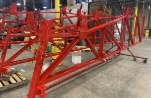 Fair Ride Equipment - Sandblast and Powder Coat - Red Baron