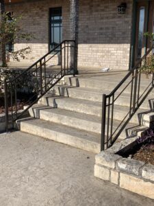 Handrail - Sandblast, Prime and Powder Coat Tiger Statuary Bronze