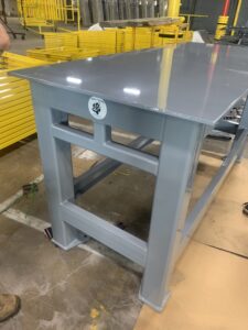 Heavy Duty Table - Sandblast and Powder Coat RAL 7004 - Signal Gray